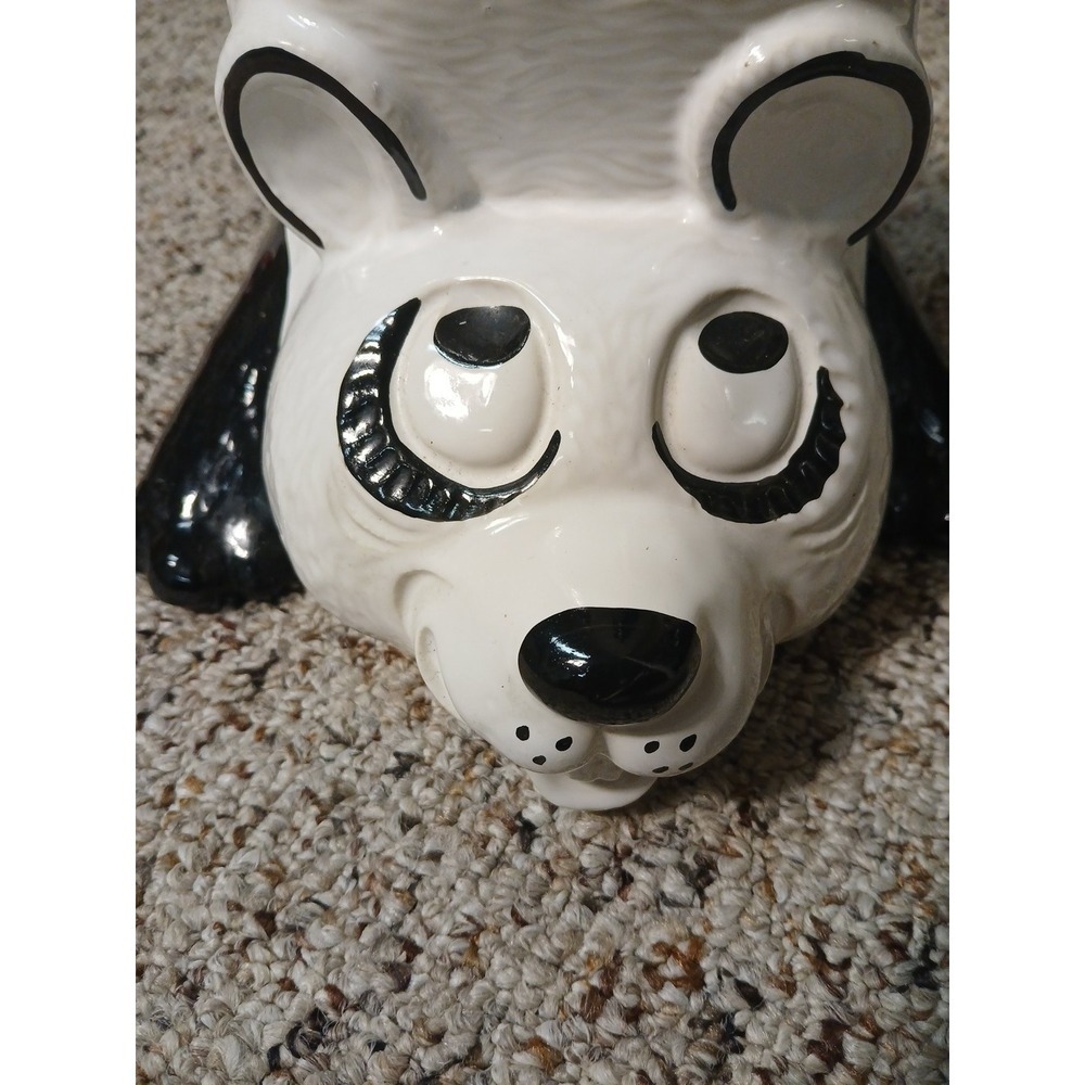 Vintage McCoy Upside Down Panda Cookie Jar # 210 1970's - Picture 2 of 9